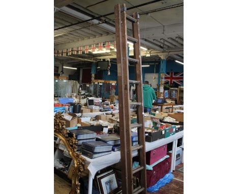 A vintage wooden extending ladder collection only 