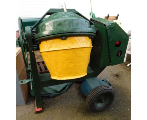 A Baromix of Alcester cement mixer, with a Villiers 4 stroke engine, Mk SC12.02.14., No 42878, with instructions.