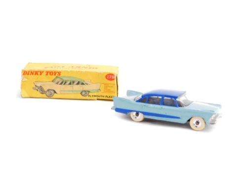 A Dinky die cast Plymouth Plaza,  No 178, boxed.