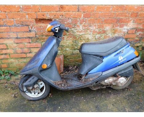 A Chunland Starway 50cc scooter moped, registration YC51 UGP.