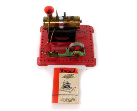A Mamod stationery steam engine, SE2, boxed.