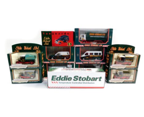 Corgi Eddie Stobart Limited die cast vehicles, comprising a forklift truck, 56702., four Motoring Memories Collectables, 6120