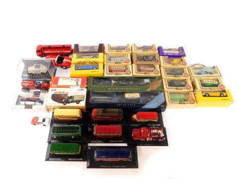 A Dinky Supertoys Leyland Octopus Tanker-Esso, No 943, replica, boxed, Lledo, Matchbox and other die cast vintage cars, sport