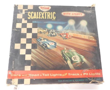 A Scalextric model motor racing set, Competition Car Series, with light, model no. CM4, boxed.