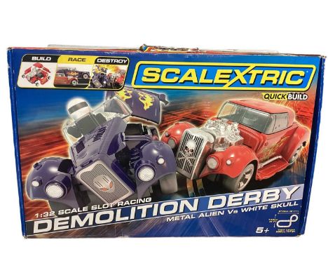 Scalextric demolition Derby set (contents sealed)