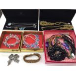 Butler & Wilson jewellery and a small group of Swavorski crystal jewellery