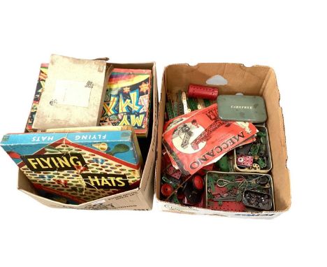 Lot of children's games including a magic set, Junior Motor Assembly Plant, The Game of Cootie, Meccano set and others