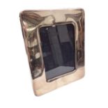 Contemporary silver photograph frame with rounded corners