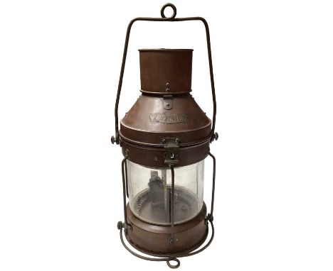 Victorian copper ships lantern by Anchor
