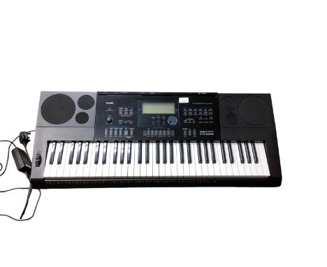 Group of musical instruments, including two keyboards, electric mandolin, accordion, Yamaha Venova, other woodwind instrument