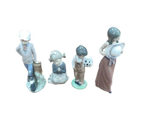 Collection of Lladro, Nao and Royal Doulton figures