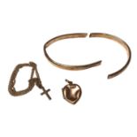 Group of gold jewellery
