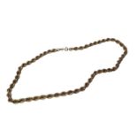 9ct gold rope twist chain
