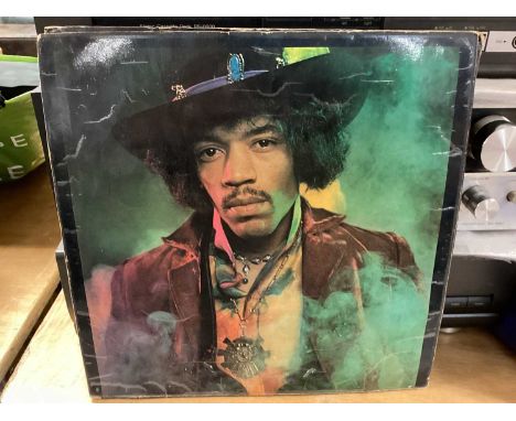 Group of various records, including Jimi Hendrix LP