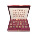 The Empire Collection set of 25 silver gilt stamps by Hallmark Replicas Limited, set number 2550, in