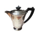 1930s silver coffee pot with ebonised handle and knop (Birmingham 1936)