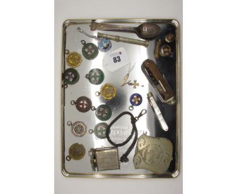 Hallmarked Silver and Other Medallion Pendants, including "LNER (N.E.Area) Athletic Championships", Junior Pole Vault 1937, "