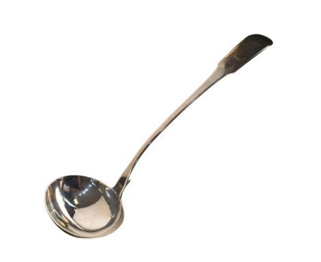 George IV silver Fiddle pattern punch ladle, London 1823, 8.4oz approx   Condition: 
