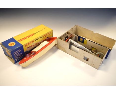 Hornby electric speed boat 'Capri' model 10, boxed, and a Frog single seat fighter Mark V, boxed   Condition: 