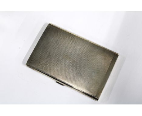 George VI silver cigarette case, Sheffield 1938, 13 x 8cm