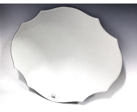John Lewis vintage style scalloped wall mirror, 46 x 36cm