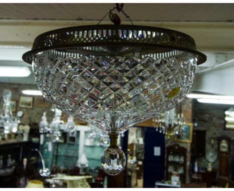 WATERFORD CRYSTAL "BRENDA" CENTRE LIGHT FITTING