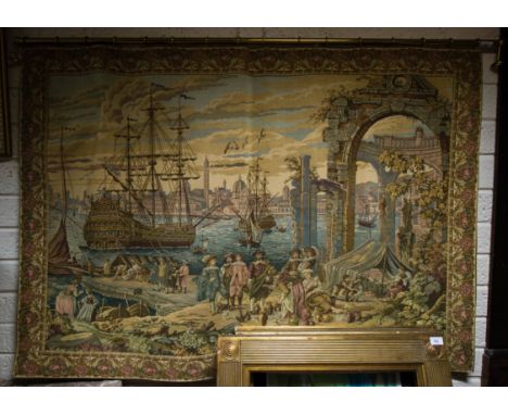 TAPESTRY ON BRASS POLE