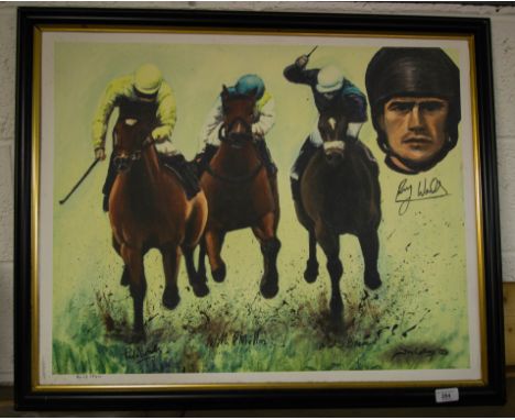 LIMITED EDITION RACING PRINT ON CANVAS. RUBY WALSH