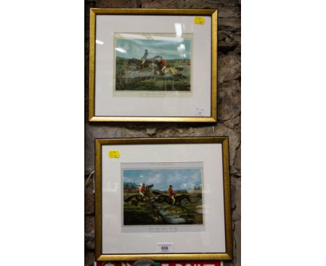 PAIR OF HUNTING PRINTS