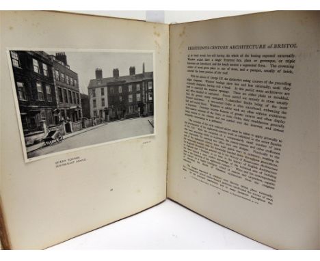 [ARCHITECTURE]. BRISTOL  Dening, C.F.W. The Eighteenth-Century Architecture of Bristol, first edition, Arrowsmith, Bristol, 1