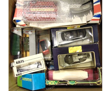 ASSORTED DIECAST MODEL VEHICLES  by Corgi, Bburago and others, variable condition, many mint or near mint, most boxed, (19). 