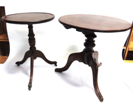TWO TRIPOD OCCASIONAL TABLES