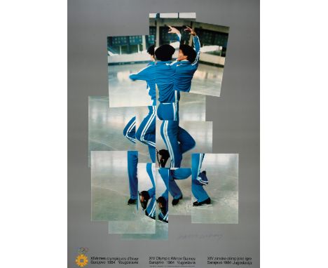 David Hockney (b.1937)Skater (XIV Olympic Winter Games, Sarajevo) (Baggott 135)Offset lithograph printed in colours, 1982, si