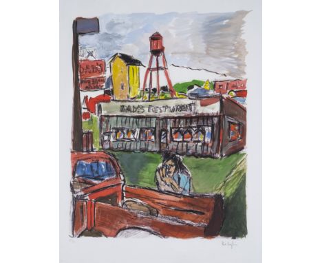 Bob Dylan (b.1941)Dad's Restaurant, from The Drawn Blank SeriesDigital pigment print in colours, 2010, signed in pencil, numb