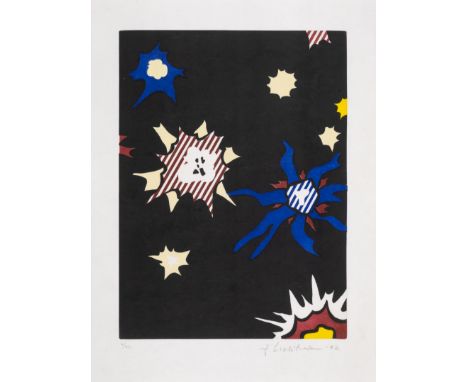 Roy Lichtenstein (1923-1997)Illustration for 'H&uuml;m-Bum!' (Corlett 274)Etching with aquatint printed in colours, 1992, sig