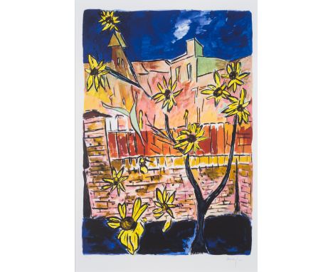 Bob Dylan (b.1941) SunflowersDigital pigment print in colours, 2014, signed in pencil, numbered from the edition of 295, prin