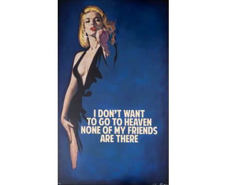 The Connor Brothers (b.1968)I Don't Want To Go To HeavenScreenprint in colours hand-finished with oil stick, 2018, signed, da