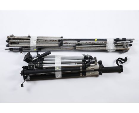 A Mixed Selection of Lighting Stands &amp; Camera Supports, as seen, including a monopod, three tripods, and a selection of l