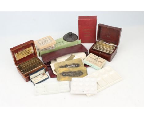 Technical Drawing and Painting, four sets of drautsmen's watercolours, three ceramic palettes, three sets draghtsperson's met