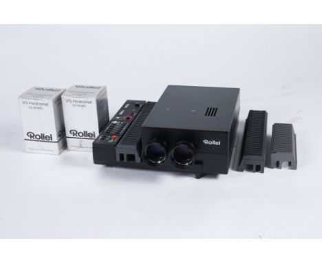 A Rollei P3801 Dual Projection Slide Projector, black, untested, in VG condition,