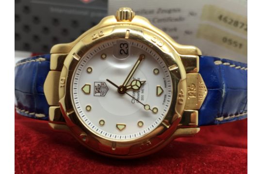 tag heuer 6000 18k solid gold
