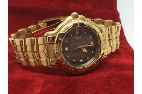 tag heuer 6000 18k solid gold