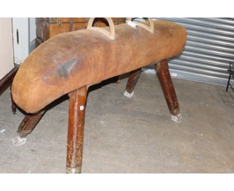A VINTAGE VAULTING HORSE