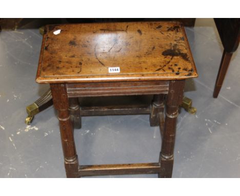 AN 18TH.C.JOINT STOOL