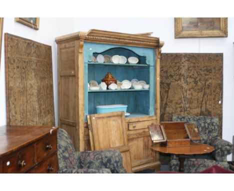A PAIR OF BRUSSELS STYLE TWO PANEL FLOOR SCREENS EACH OF A HUNTING SCENE