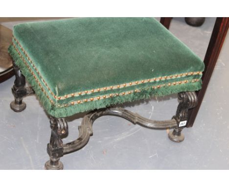 AN 18TH.C.LOW STOOL