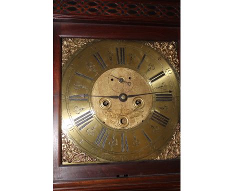 AN 18TH CENTURY AND LATER EIGHT DAY LONGCASE CLOCK SIGNED LEMASTER CARTON