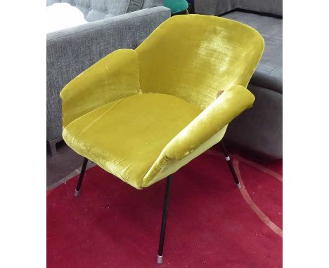 LOUNGE CHAIR, vintage 1950's Italian, 71cm H.