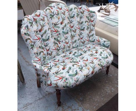 ORANGERY SOFA, in a tropical print fabric finish, 97cm H.