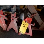 LOT (4) VEHICLE JACK STANDS